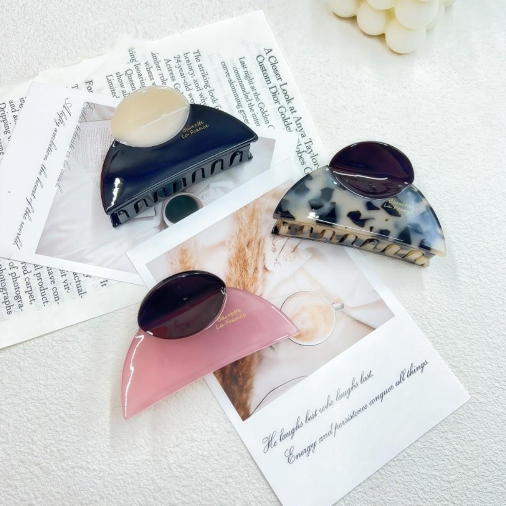 Vintage Hair Clip Acetic Acid Hair Claw Fashion Shark Clip  Girls