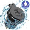 Car USB Charger Socket Metal 60W Car Charger 12V 24V USB Outlet PD USB-C & Two QC3.0 Ports Touch Switch for Boat Marine