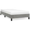 Bed Frame without Mattress Light Grey 90 x 200 cm Velvet