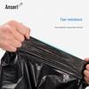 Ansell R Disposable Black Vest-Style Trash Bags, 100 Count