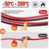 2m 16 AWG M Extension Cable  2pin Use For 12V 24V LED Strip Tape String Connect Electric Wire High Temperature Resistant Tinned