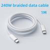 240W USB-C To USB-C Data Cable 30W Fast Charging 480Mbps Data Synchronization Long Charging Cord For Phones Tablets