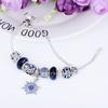 LUXY MOON Bracelet Christmas Star Snowflake Pendant Pumpkin Car Bead Bracelet Glass Beads