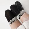 Women's Socks Lolita Lace Pearl Bow Maid White Color Simple Fashion Knee-high Thigh-high Socks Cute Kawaii For Girls Funny Socks