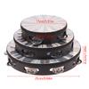 6/8/10 Inch Wooden Radiant Tambourine Handbell Hand Drum With Double Row Jingle Musical Educational Instrument
