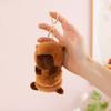 Stretchable Plush Couple Keychains Rotatable Capybara Plush Doll Capybara Plush Keychain  Kids
