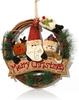 Exquisite Workmanship Christmas Hanging Wreath Pendant For Holiday Decorations Christmas Decorations