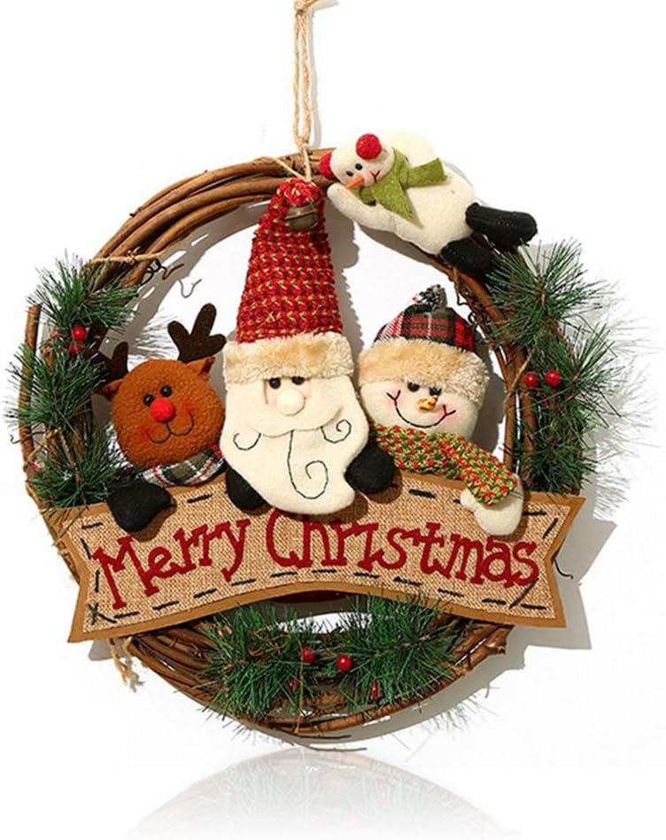 Exquisite Workmanship Christmas Hanging Wreath Pendant For Holiday Decorations Christmas Decorations