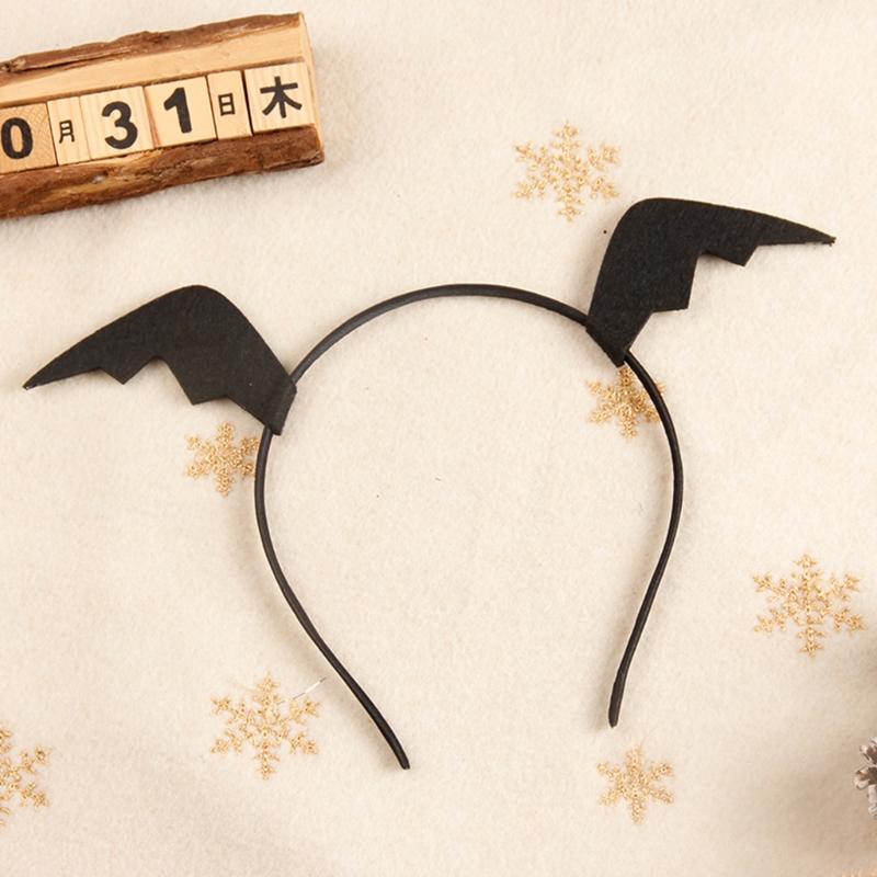 Cosplay Bat Headband Cartoon Bat Wing Hair Clips for Halloween Party Wear Hair Band Birthday Headpiece Party Supplies