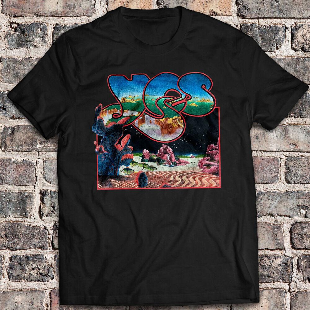 New Yes Band Music T-Shirt Tee Short Steve Howe Party Live Concert All Size Unisex T-Shirt XXL