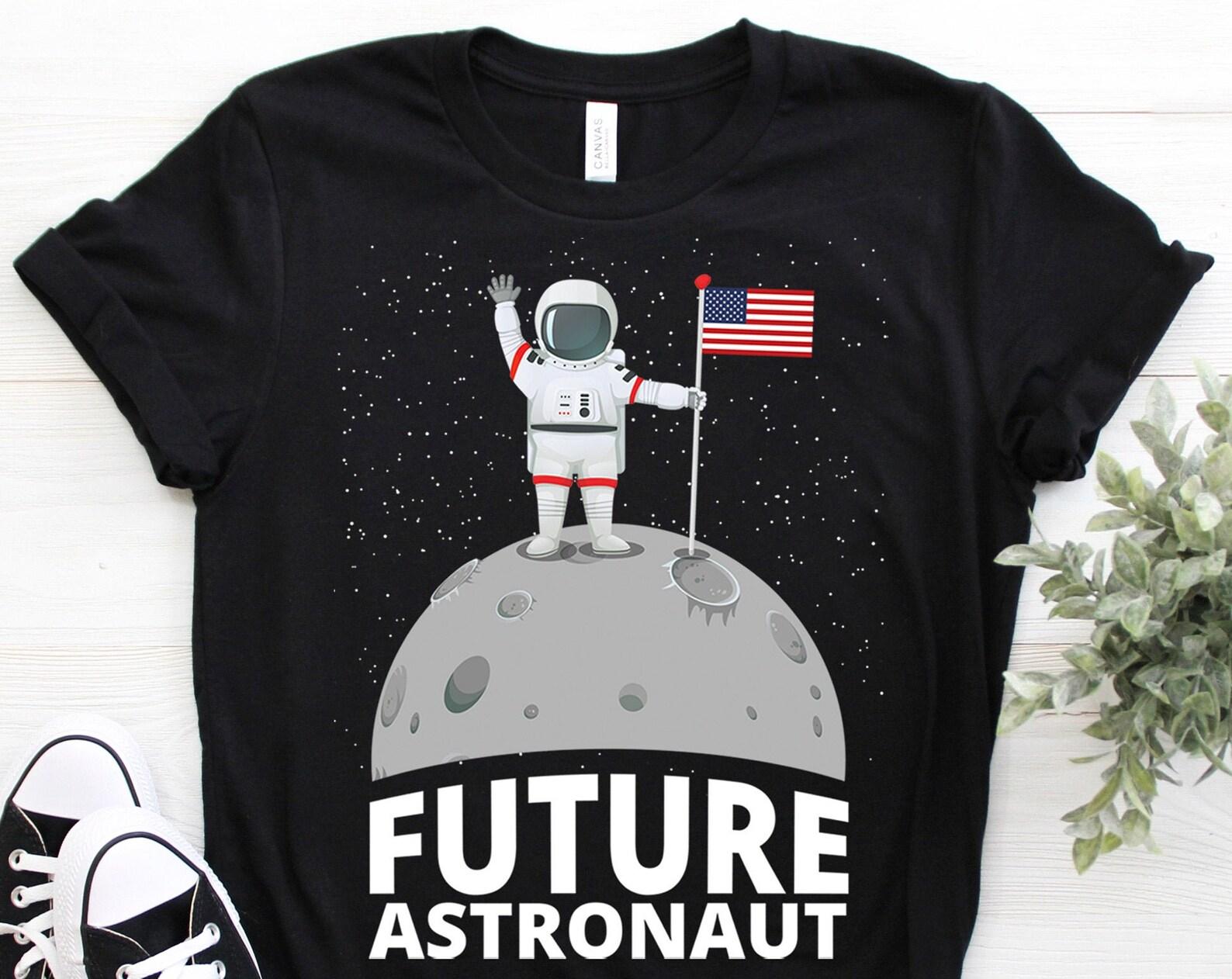 Future Astronaut Spaceman Funny Space Dwarf Solar System Astronomy T-Shirt, Space Geeks Gifts, Astronauts Lovers Birthday Party Present Moon 110