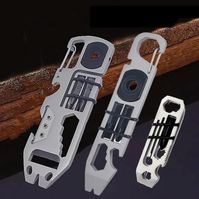 10 V 1 Račňový skrutkovač Multifunkčný páčidlo Mini EDC Multitool Imbusový kľúč Otvárač na fľaše Vonkajšie Nástroje na opravu bicykla
