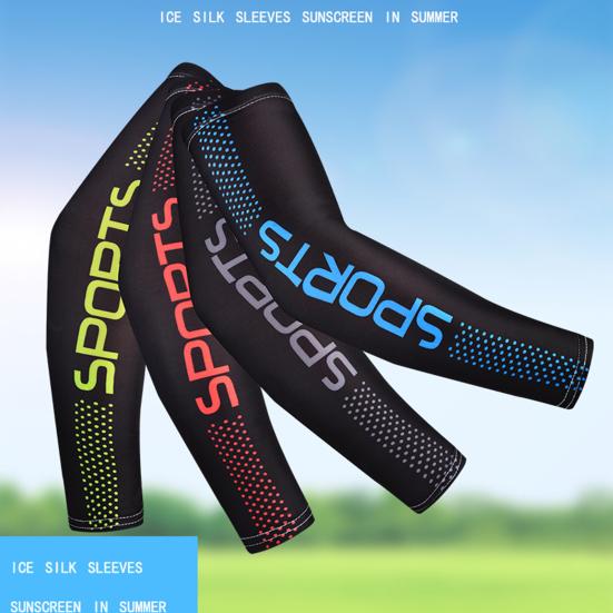 1 წყვილი თხელი მაგარი მაღალი ელასტიურობის მკლავები მამაკაცის ყინულის აბრეშუმის საცხენოსნო მზისგან დამცავი ყდის კოსტუმების აქსესუარები