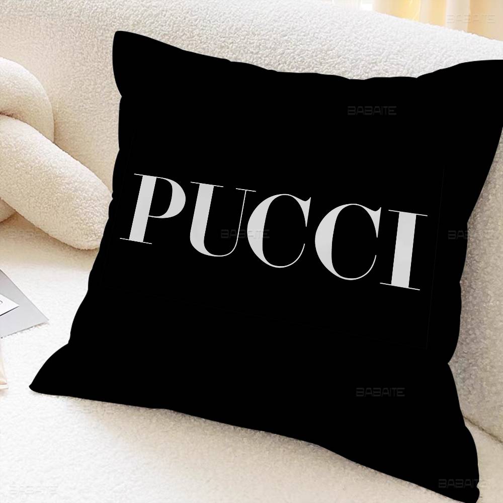E-emilio P-pucci Logo Gepersonaliseerde Kussensloop Kinderkamer Wilde Feest Decoratie Kussensloop Kind Verjaardag Douchecadeau 50x50cm