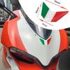 Italian Flag Sticker 3D Dome Shape Small Size General Purpose