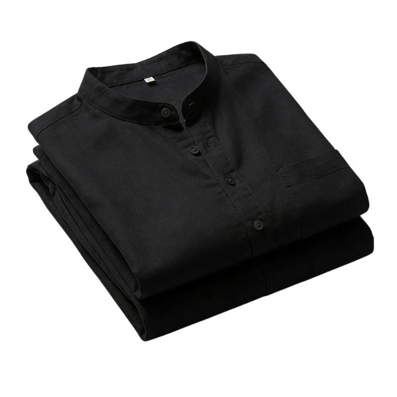 Ärmelloses Henley-Hemd für Herren aus Leinenmischung mit Brusttasche, Mehrfarbig, Lässiges Sommer-Tanktop