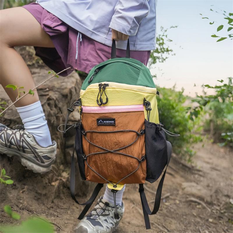 Color Contrast Backpack Large Capacity Outdoor Backpack Student Schoolbag