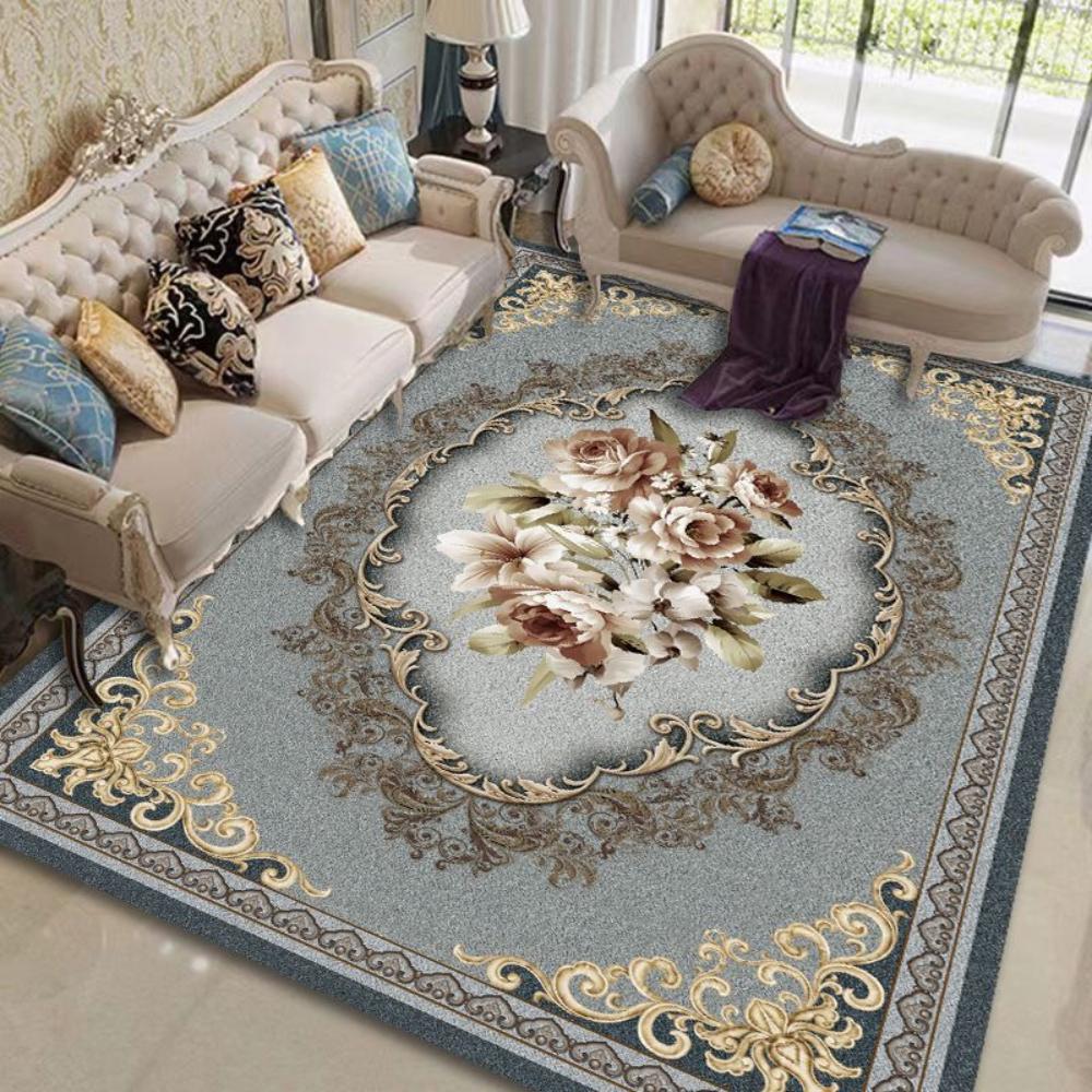 Regal Red Persian Style Carpet Luxury Living Room Decor Elegant Sofa Rug Bedroom Bedside Rug Lounge Floor Mat Kitchen Mat Gifts