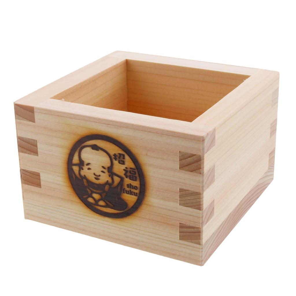 Yamaco Hinoki Lucky Charm Masu Measuring Shofukusuke 83868 (wooden Cup) -