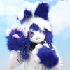 Futrzana Głowa Zwierzęcia Królik Fursuit Maska Wycięta Halloweenowa Bal Maskowy Cosplay Kostium Akcesoria Nakrycie Głowy Królika dla Dzieci Dorosłych