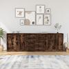 Vidaxl Cabinets, 3 Pcs., Smoked Oak, Wood-Based Material