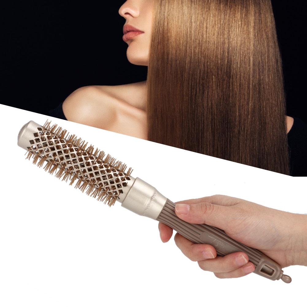 Portable Rolling Comb Cylinder Comb Professional Hairstyling Tool Accessory for Home Beauty Salon (1#)Curl Hair Comb