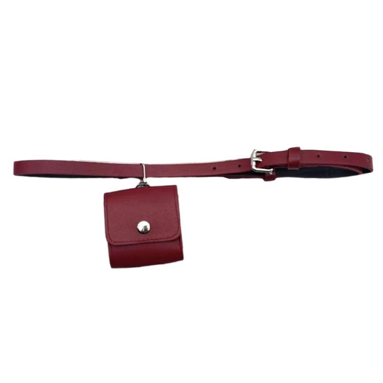 

Trendy Girls Mini Waist Bag Belt Adjustable Waist Strap Waistband with Small Waist Pocket for Phone Keys and Essential 1 красный