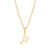 Gold Heart Alphabet Jewelry Necklace With O Chain For Female Fashion Accessory