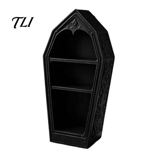 Unique Gothic Gift for Her Coffin-Shaped Jewelry Storage Box, 3D Printed Mini Casket Ring Creative Home Ornaments Trinket Holder, Halloween