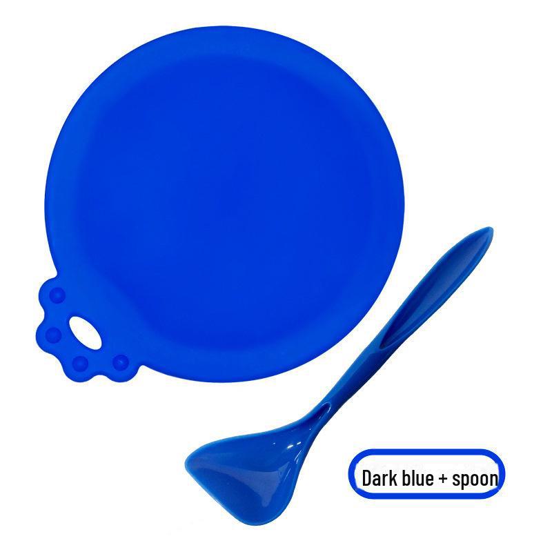 Universal Silicone Pet Can Lid & Spoon - Cat Claw Cover for Cat and Dog Food Preservation, 3-in-1 Sealing Solution.
