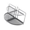 2 Layer Desktop Organizer Multifunction Folding Stable Makeup Storage Rack Spice for Home