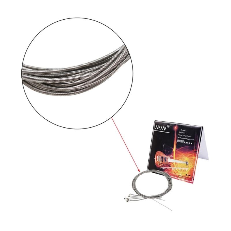 Nickel Alloy Electric Bass String Instrument Bass 1.14mm-3.29mm 5 String Electric Bass String Set DIY Repair Bass Parts