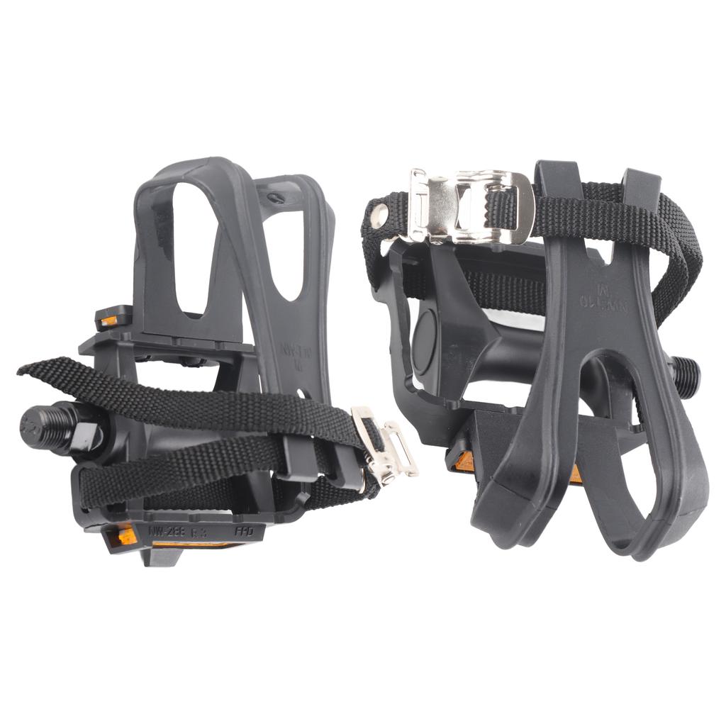 1 Pair Nylon, Clips Straps for Fixie Mountain welo bike pedal Cycling Pedals Toe rennrad pedals with Bikes Accessories