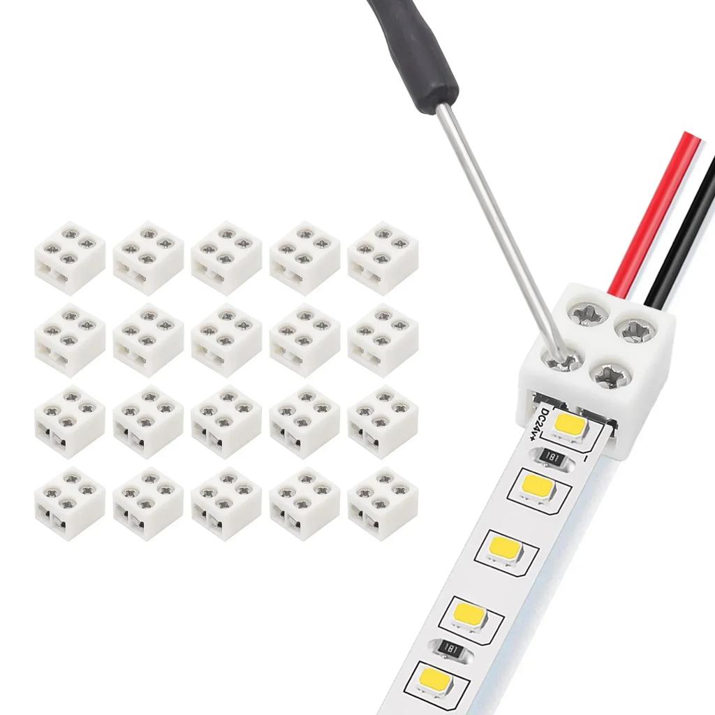 New Practical Connector Strip Light Connect Versatile LED Adapter LED Strips Screw Mounting 16-22AWG 5V 12V 24V