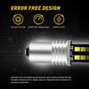 2Pcs Error Canbus Free 1156 P21W White Bulb LED Up Back Reverse Light Brake Lamp