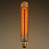 CTKcom T9/T185 40W Vintage Edison Light Bulbs E26 E27 Base(4 Pack)- Tubular Bulb Nostalgic Tungsten Filament Antique Incandescent Bulb Golden Tinted