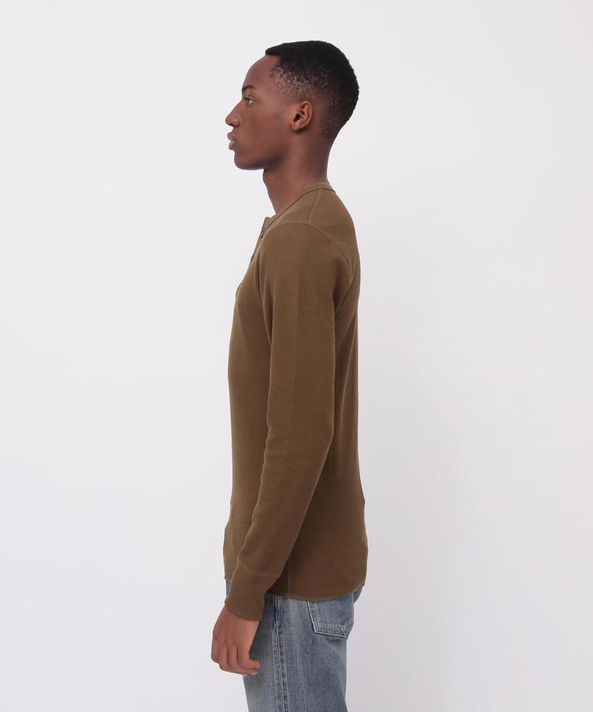 AVIREX DAILY L/S THERMAL HENLY NECK T-SHIRT men's XL 310 olive 783-3930007 XL 310 olive