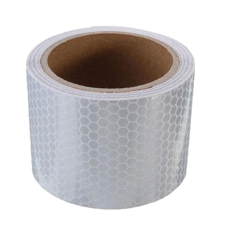 5cm*3m White Adhesive Reflective Strip Film Car Decorative Sticker Decal