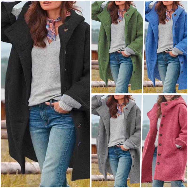 Women's Casual 2023 Autumn Street Trendy Loose-Fit Windbreaker Coat