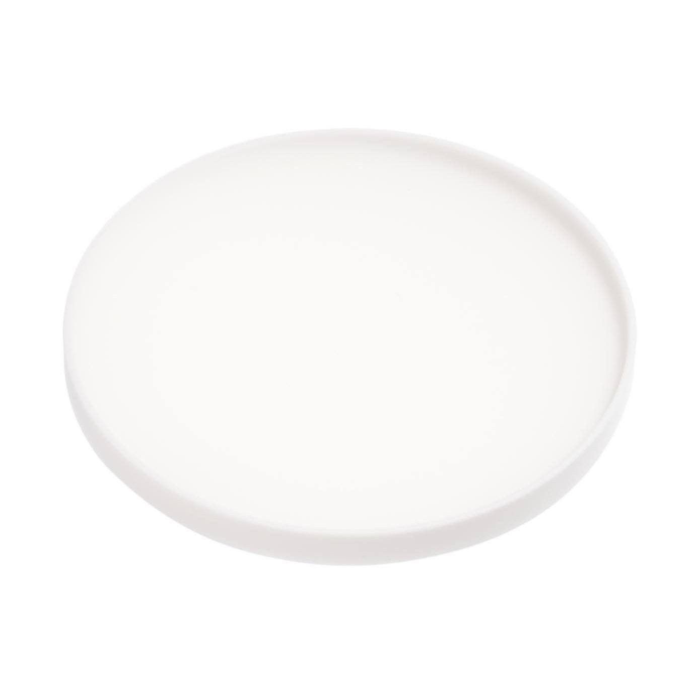 Yamazaki 3D Coaster Round White Approximately W10D10H0.9cm Tower Silicone 2538
