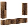 VidaXL Ensemble de meuble TV mural 4 pcs vieux bois bois d'ingénierie, meuble TV, meuble multimédia, console TV, meuble 3329153