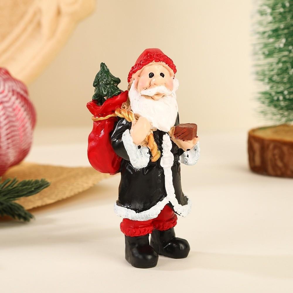 Christmas Santa Claus Ornaments Resin Material Miniatures Model New Micro Landscape  Home Decor