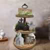 Easter Jesus Tiered Tray Ornament Decor Home Decoration Easter Jesus Tomb Tray Bundle Kit Farmhouse Rustic Tiered Tray Ornaments