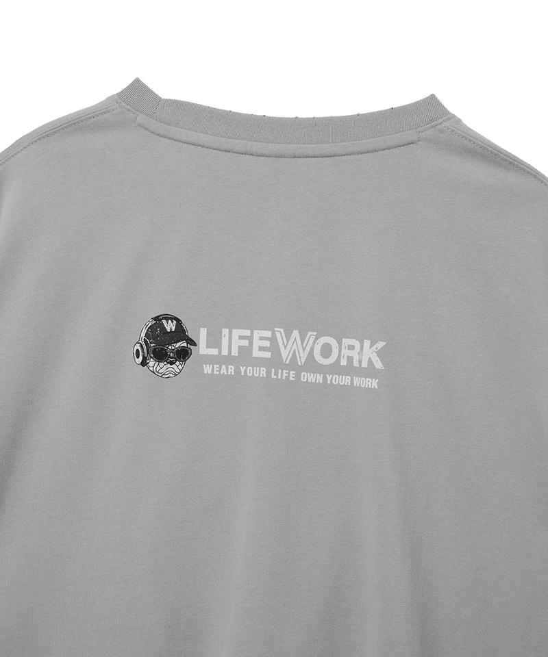 LIFEWORK Women'S) Vintage Mood Hip Dog Short Sleeve T-Shirt