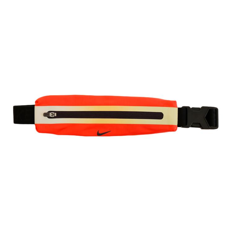 Nike Slim Reflective Classic Logo Polyester Waist Bag Unisex Waist Bag Bright-Red DR5199-634 Bright Red