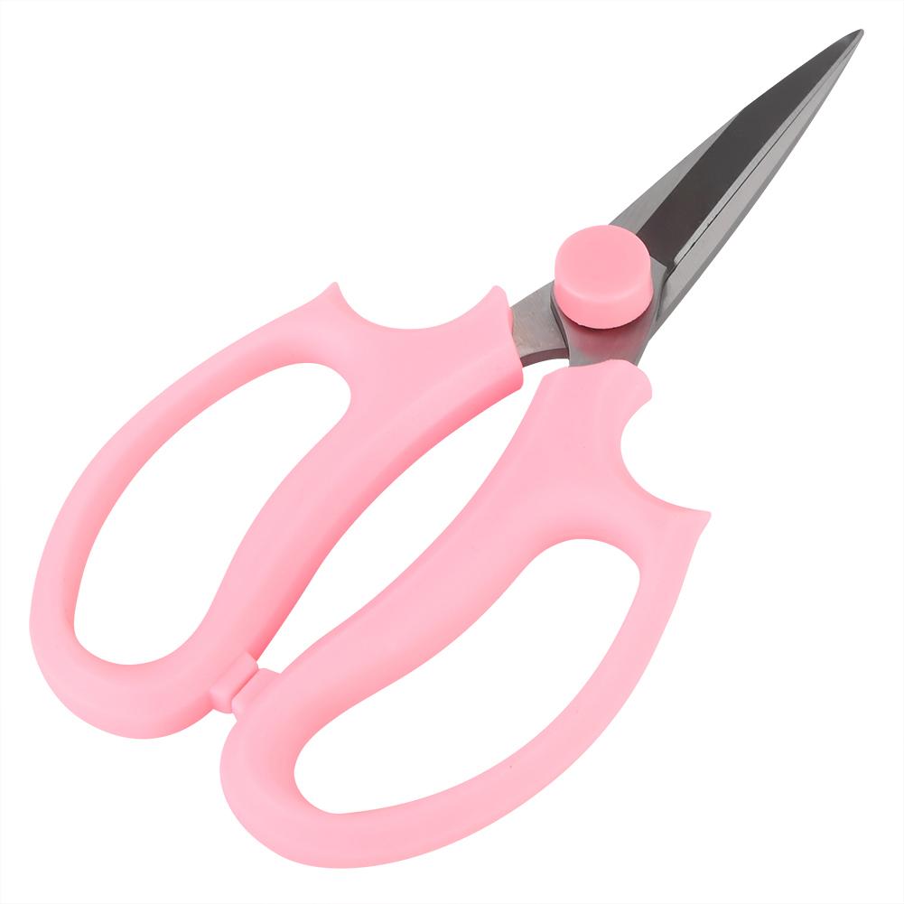 Multifunctional Floral Scissors Pruning Shears Flower Cutting Scissors(Pink)
