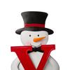 Juldekorationer utomhus Dubbelsidig HOHOHO Jul-tomte Trädgårdsskylt med Metallpinnar