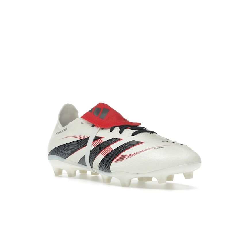 Adidas Predator League Língua Dobrável FG MG Pacote Caçador de Gols Tênis Unissex Creme Off-White Preto Core JP5737
