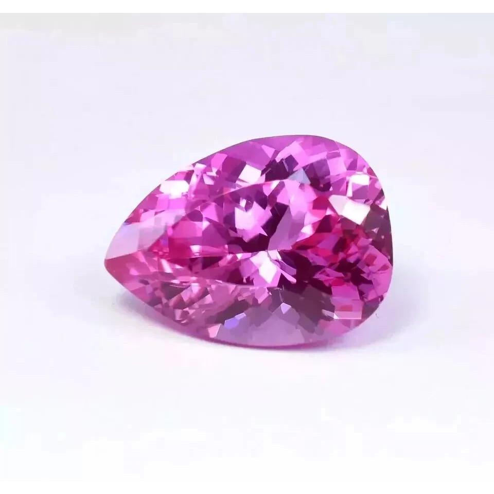 9-11 Ct Natural Awesome Pink Ceylon Sapphire Pear Cut Fabulous Gemstone