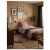 Housse de couette en coton 140 x 200 cm uni Edenne rose